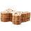 10 Pezzi 80Mm Fetta Legno Con Corda Per Scrapbooking 7