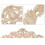 50x12cm Europäischen Stil Holz Carving Applique 11