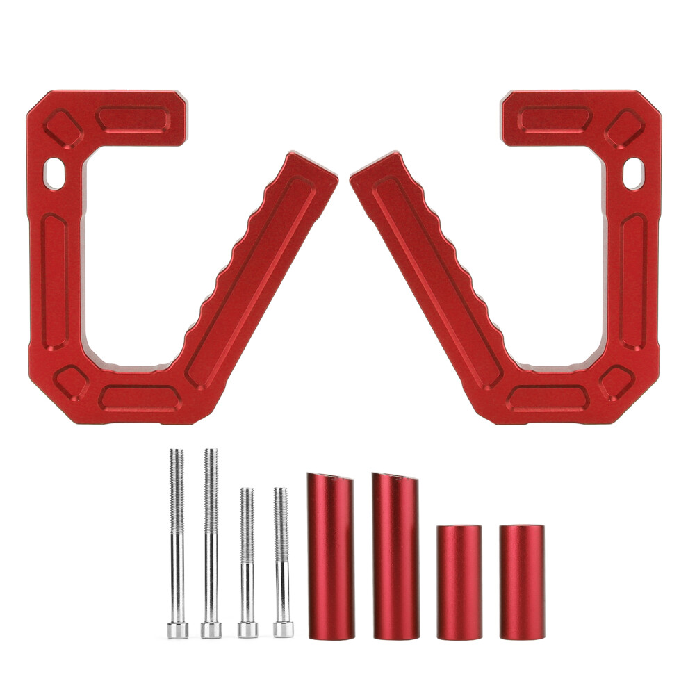Aluminum Alloy Front Grab Handle For Jeep Wrangler Jk 2007-2018 Red 8781358536107