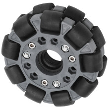 100mm Nylon Rubber Omnidirectional Robot Race Wheel Set, 20kg Load