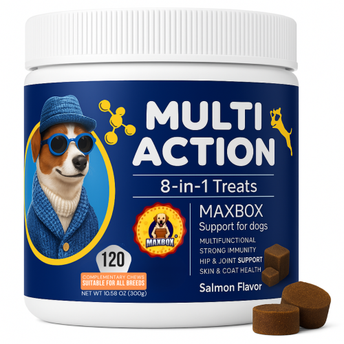 MAXBOX 8-in-1 Multi-Vitamins Treats for Dogs