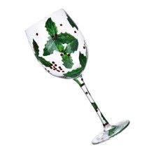 Christmas Themed Wine Glass Goblet for Festives Holiday-Currant
