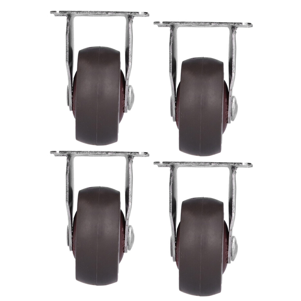 4Pcs Tpr Rubber Industrial Caster Wheels, 30Kg Load, 45X37mm 7621358538101