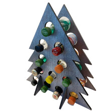 Stable Wine Rack with Christmas Calendar Holiday Wine-Blue