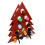 Durable Wood Wine Bottle Holder with Christmas Countdown-Red 1