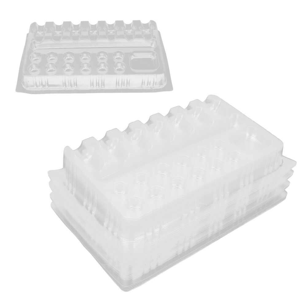 20pcs Disposable Tattoo Pigment Tray Ink Needle Holder Rack, 18.5cm