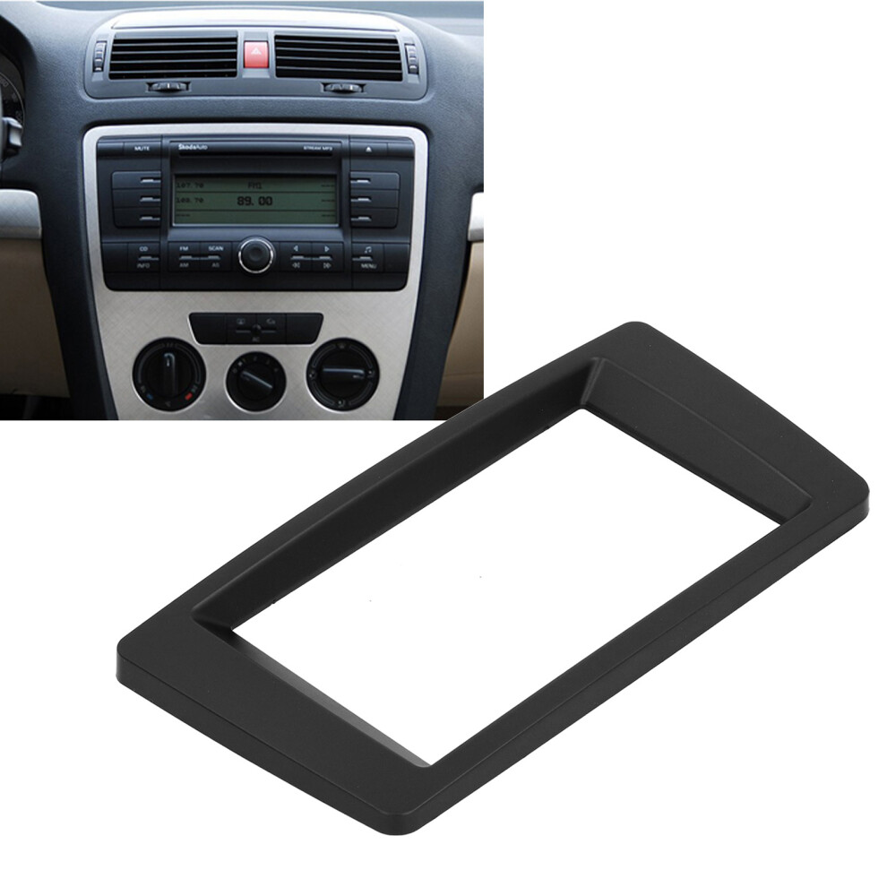 2-Din Fascia Trim For Octavia 2004-2013, Laura 2004-2008 & Yeti 2009+ Black 3251358539835
