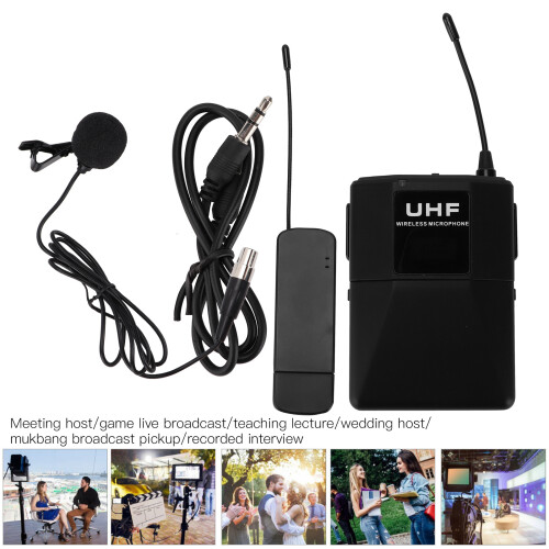 USB-101T système lavalier sans fil à 10 canaux noir 2