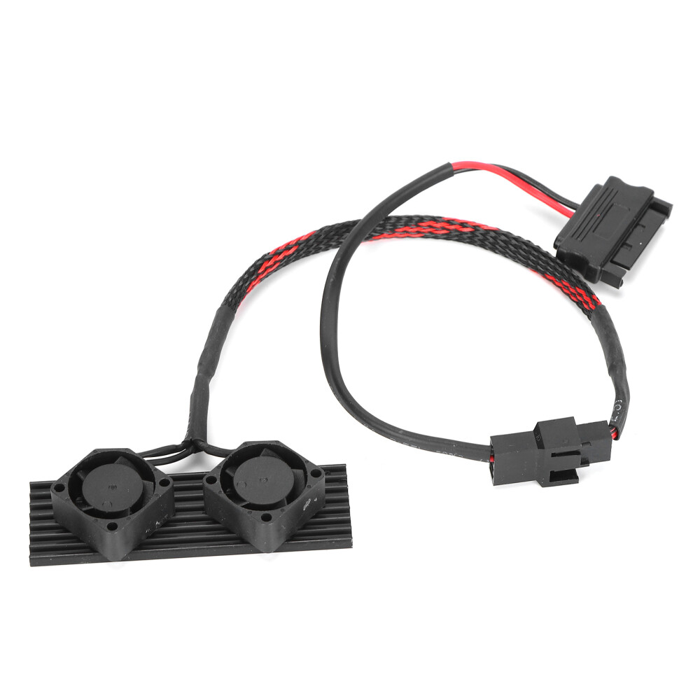 Ssd Heatsink With 2 Fans For M.2 2280 Sata Desktop Cooling 7901358541319