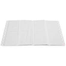 Album fotografico in PVC con 128 tasche da 3 pollici, blu per foto