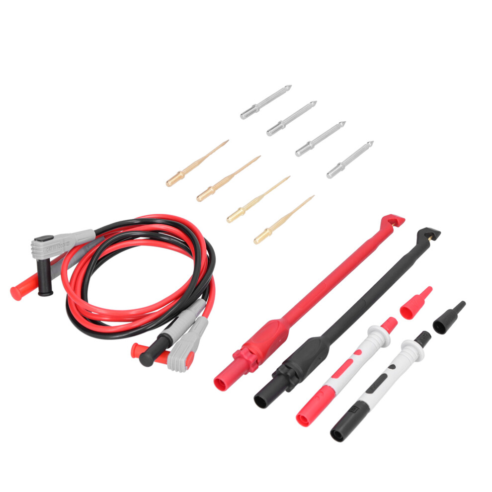 P1033b Test Probe Lead Kit Brass Silicone Replaceable Hooks For Multimeter 5071358548136