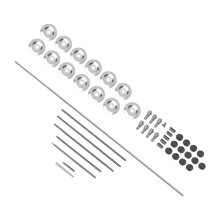 Alto gekrümmtes Flöten-Reparaturset aus Edelstahl DIY Wartungsset