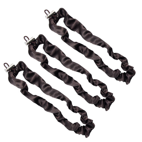 Luxurious Satins Hair Scrunchies 3 Pack Adjustable Size Silk