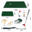 Minitype Golfer Set Golf Accessory Set Golf Course Indoor-Red 4