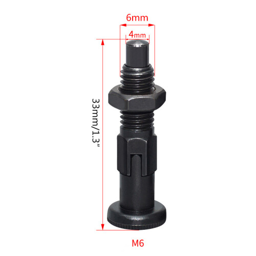Self-locking Type Spring Plungers Fine Thread Knob Plunger-8mm 2
