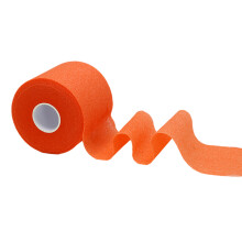 1 Roll Sponges Badminton Racket Grip Cushion Wrap-orange color