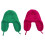 Knitted Trapper Hat Russian Bomber Hat Knit Earflap-Green 2