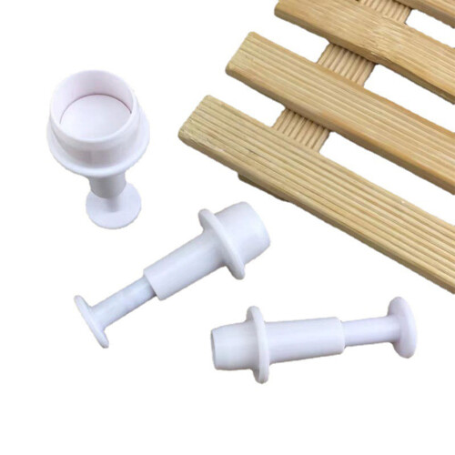 3 Pack Round Fondant Cutters Round Spring Dies Baking 2
