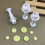 3 Pack Round Fondant Cutters Round Spring Dies Baking 6