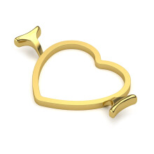 Wax Seal Mold Wax Seal-E heart shape S 2.5cm chapter appl