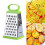 Chef Grater Professional 4-Sided Cheese Grater with Handle 4