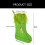 Initial Shape Gebreide Sok Grote Capaciteit Kerstsok-C 4