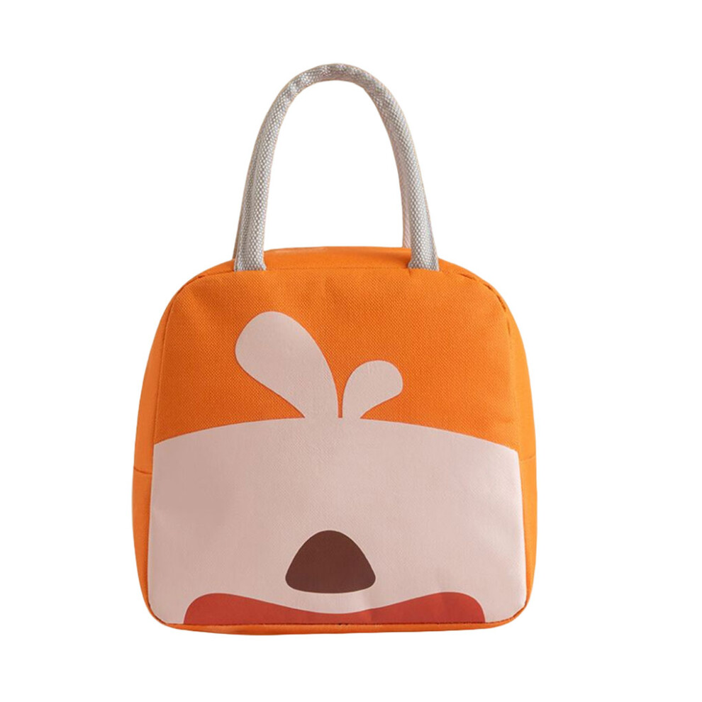 (Orangered) Lunch Bag Handbag Box Food Picnic Bags Container Compact Lovely Handle-image-OPC-PMSBTDQ-NEW
