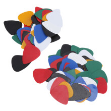 100 Stück Guitar Picks Bunte Kunststoff-Fingerprotektoren 0,46 mm für Musiker