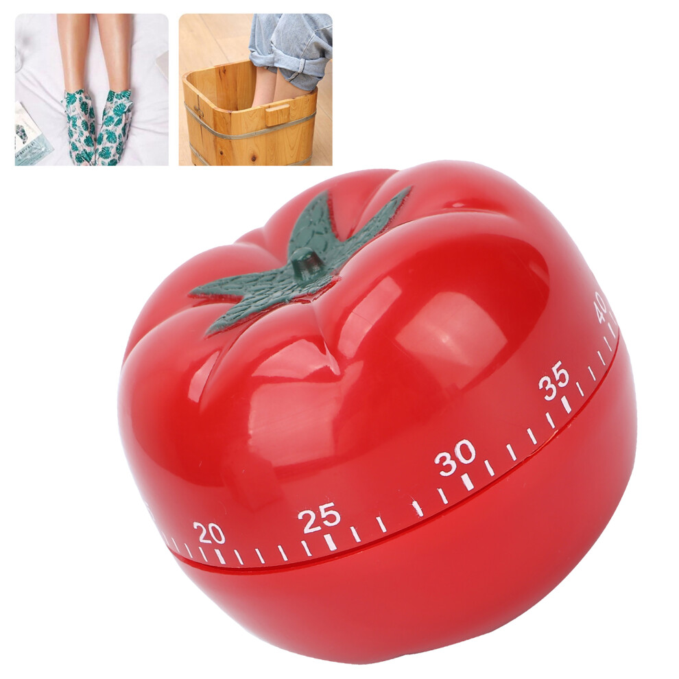 Cute Tomato Wind-Up Timer for Kitchens Salons and More 60-Minute Range