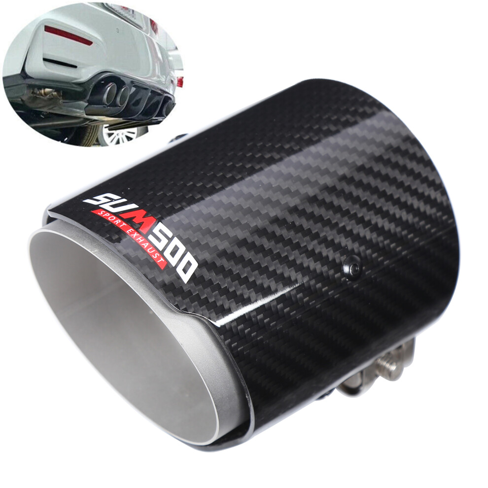 Heat-Resistant Carbon Fiber Exhaust Tip 2.9In Inlet 3.5In Outlet Car 4131358552463