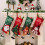 5Pcs Large Hanging Christmas Stocking Unique Long Legged-Elk 6