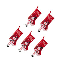 5 Stuks Kerst Kousen Decoratie Kerstfeest Home Decors-sneeuwman