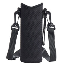 Water Bottle Sling Bag for Carrier Crossbody Sleeve-Black