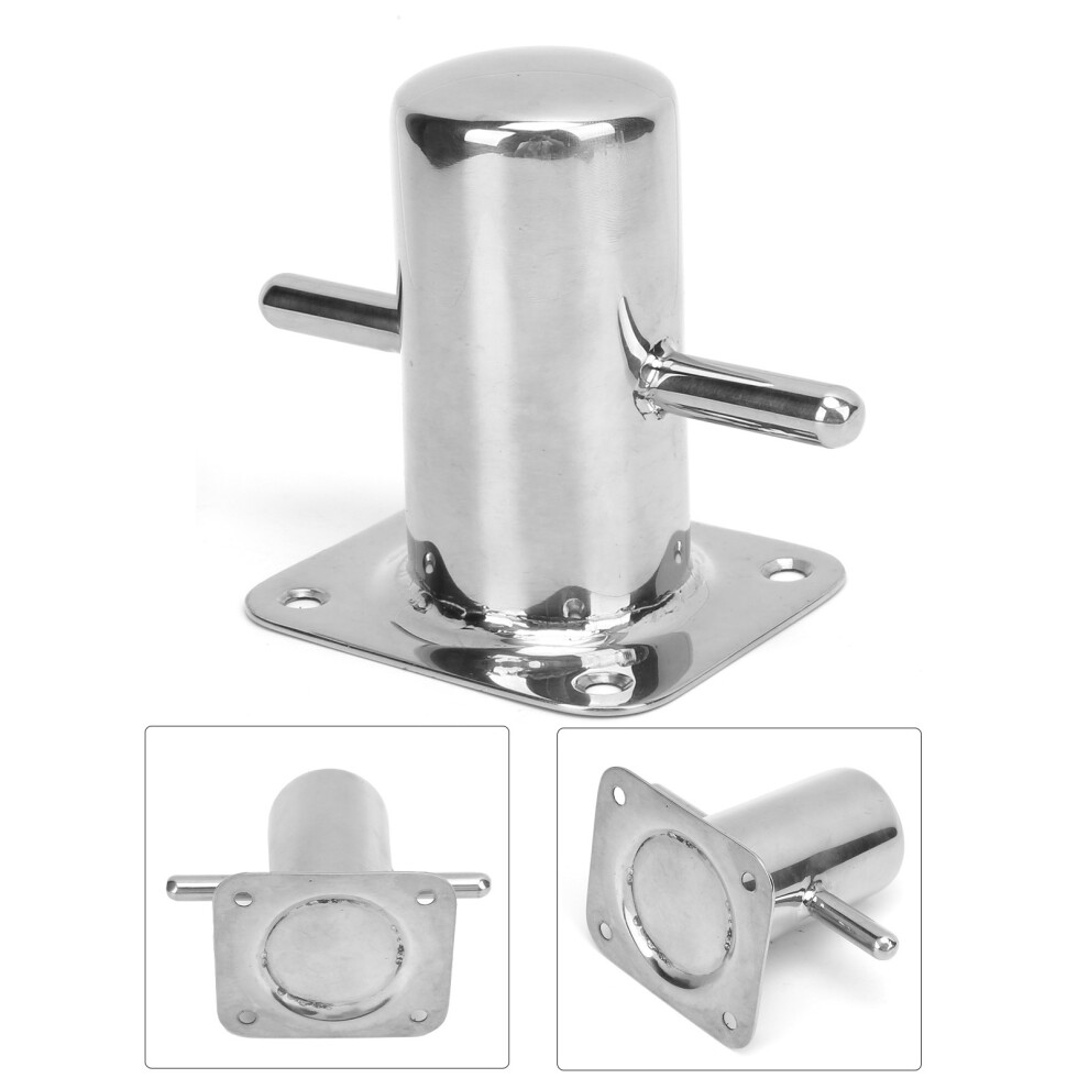 Marine Dock Fittings 316 Stainless Steel Mooring Bitt 90Mm Heavy Duty Cleat 9431358552940