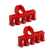 2 PCS Badminton Racket Stringing Racquet Load Spreader-Red