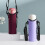 Neoprene Water Bottle for Carrier Bag with Adjustable-Wine Red 4