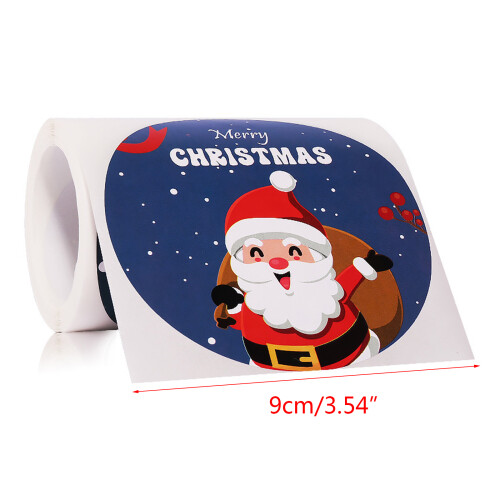 Christmas Stickers Label Round Christmas Tags--086 2