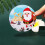Christmas Stickers Label Round Christmas Tags--086 7