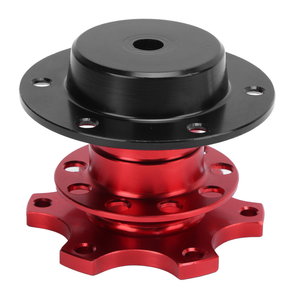 Universal Aluminum Alloy Quick Release Hub Adapter For Car Steering Wheel Red 3261358554066