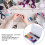 Colorful 6mm Bead Kit: 12 Pearl Rectangle Beads & Elastic Thread Set 3