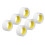 6 Rollen doppelseitiges Klebeband, 0,1 mm Dicke, 10