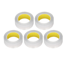 5 Rollen doppelseitiges Klebeband, transparent,