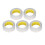 5 Rollen doppelseitiges Klebeband, transparent, 1