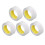 5 Rollen doppelseitiges Klebeband, transparent, 7