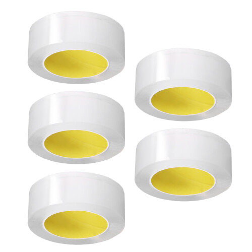 5 Rollen doppelseitiges Klebeband, transparent, 2