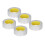 5 Rollen doppelseitiges Klebeband, transparent, 4