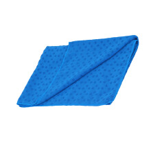 Serviette antidérapante pour tapis de yoga 185 cm x 63 cm bleue absorbante