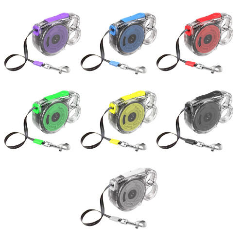 Retracting Pet Leashes with Fast Release Lock Easy-White 1 1