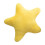 Multiuse Plush Star Shape Throw Pillow For Adults Kids-Yellow 1