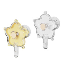 2pcs Interaction Foraging Toy Bird Mental-yellow transparent c